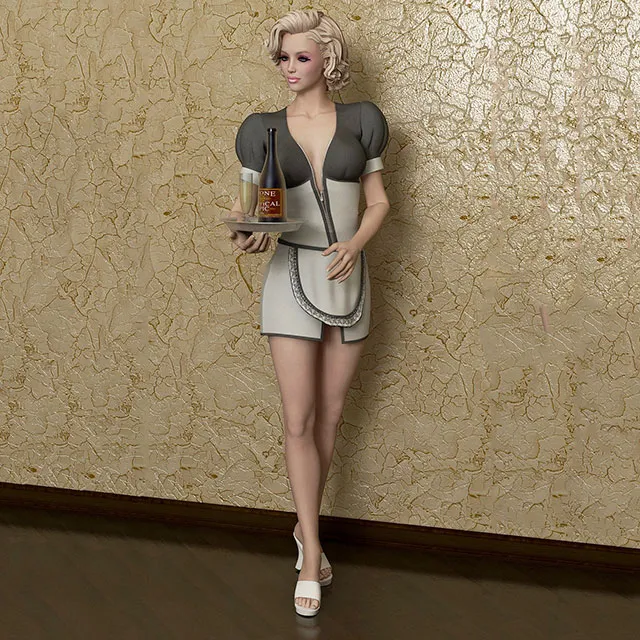 other-models - Waitress girl 3D Model