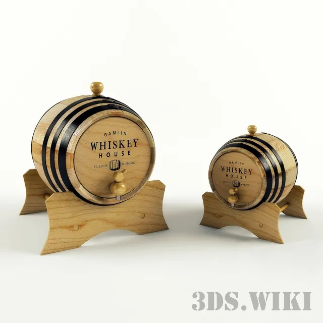 other-models - Whiskey barrel 3D Model