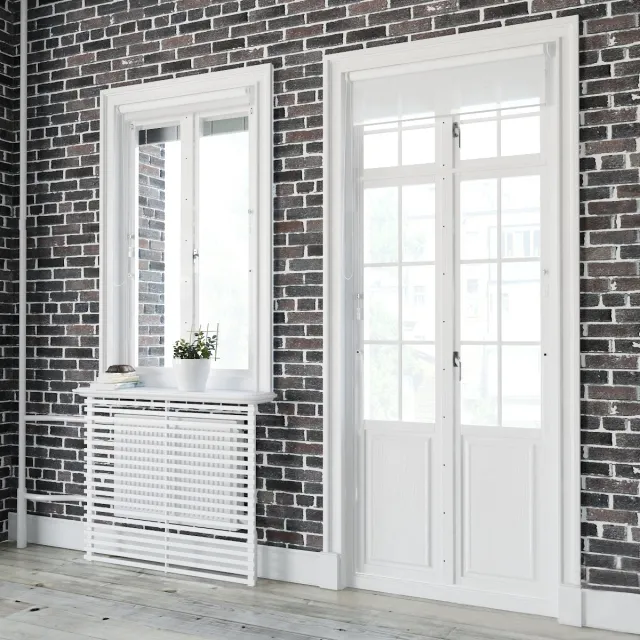 other-models - Windows in Scandinavian style 1 3D Model