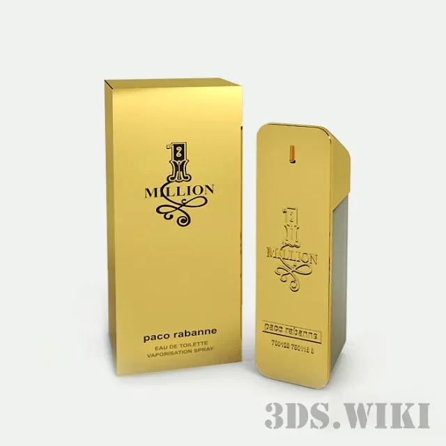 other-models - Women's perfume Lady Million Paco Rabanne 3D Model