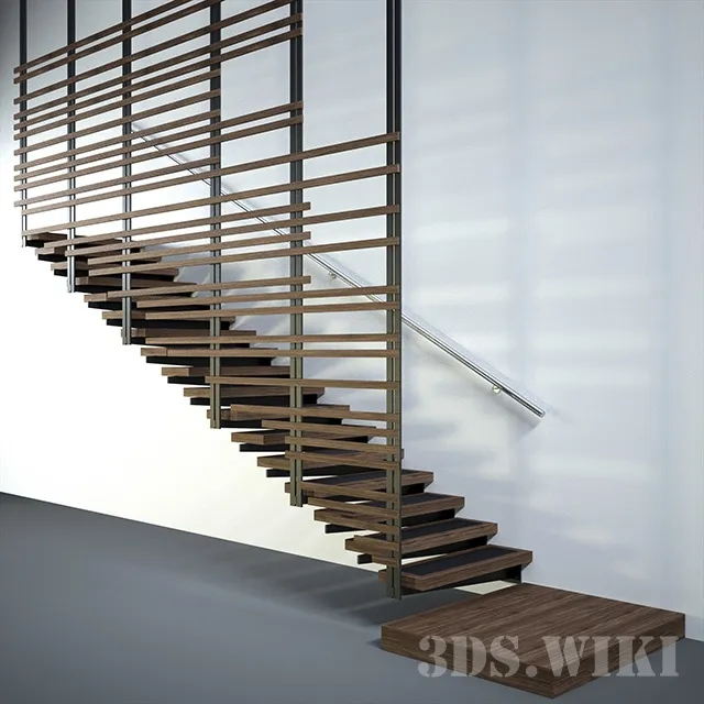 other-models - WOOD STAIR 3D Model
