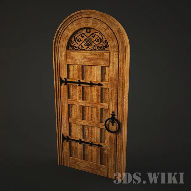 other-models - Wooden doors to the wine cellar 3D Model