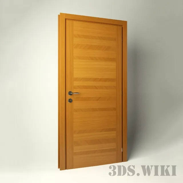 other-models - Wooden interior modern door 3D Model