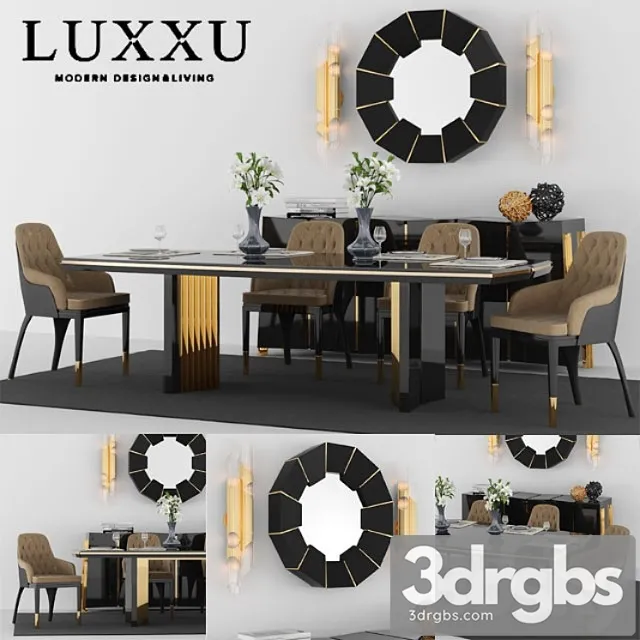 Other Table + chair set 2 by luxxu 3D Model Free