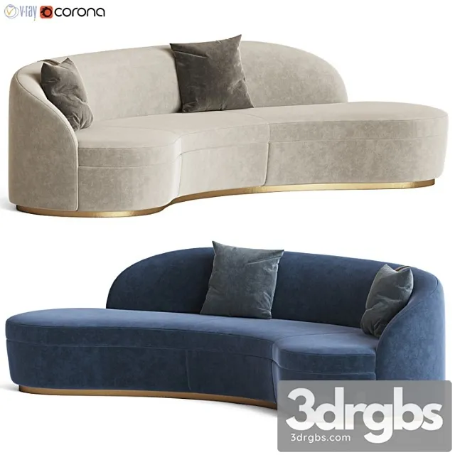Otium curved sofa capital collection