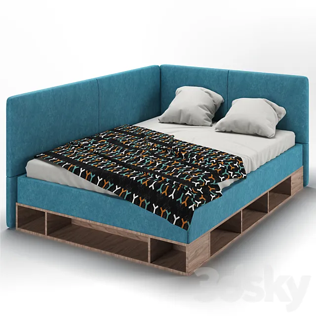 Ottoman bed Lancaster 3D Model