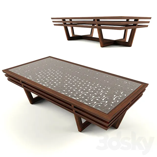 Ottoman jurnalniy stol 3D Model