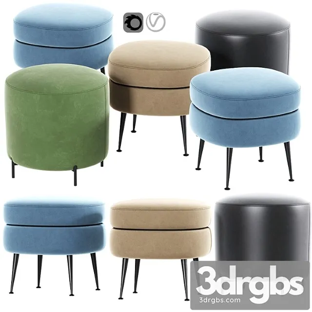 Ottoman set 2 3D Model Free