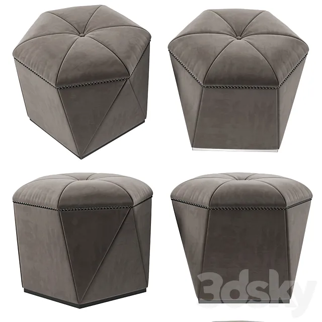Ottomans 5647 Portobello 3DModel