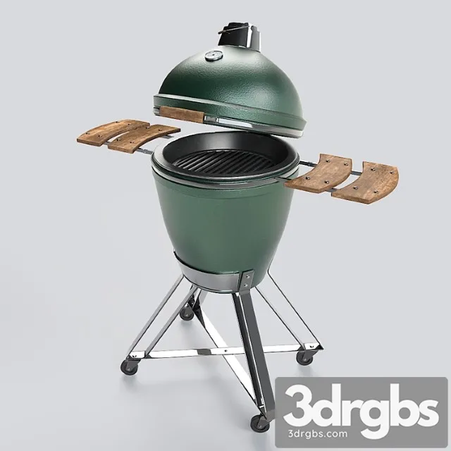 Outdoor barbecue grill big green egg 3D Model Free