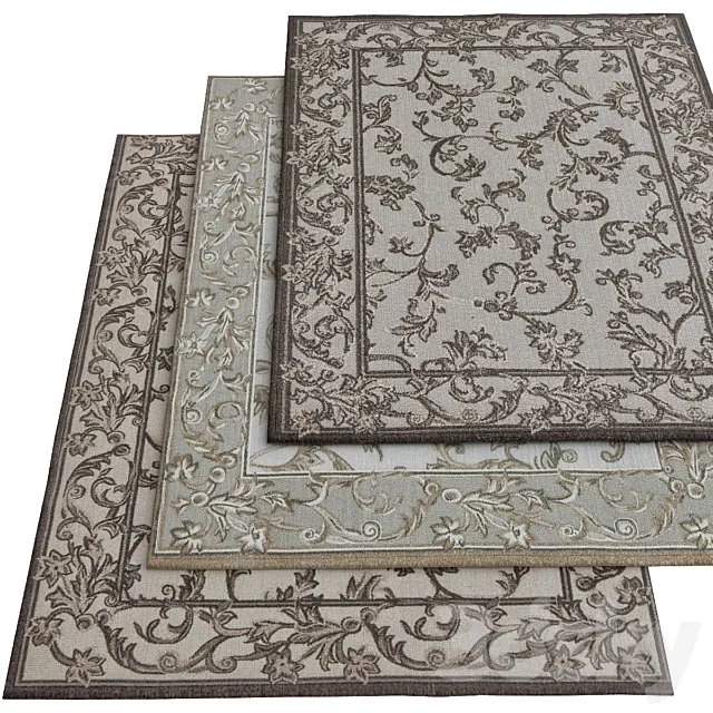 Outdoor Botanical Beige 3D Model