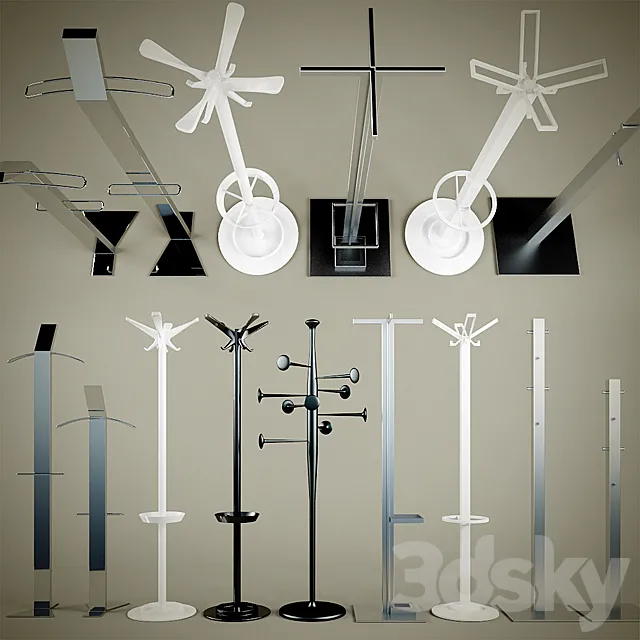 Outdoor clothes hangers 3D Model