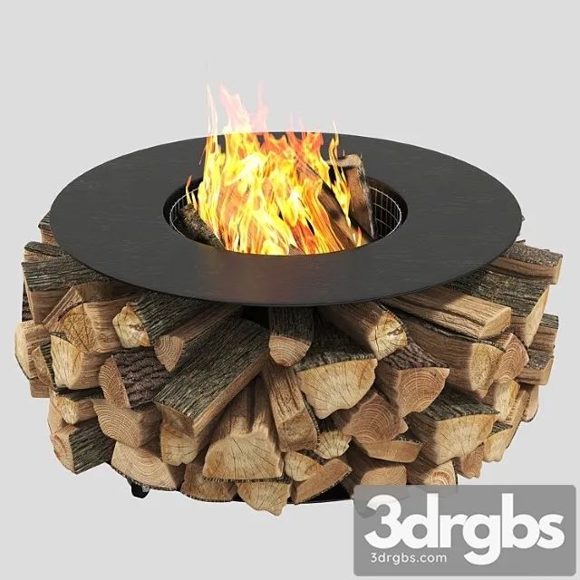 Outdoor Fire Pit PF 02 3D Model Free