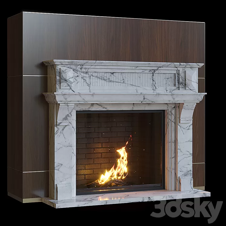 Outdoor fireplace 3D Model