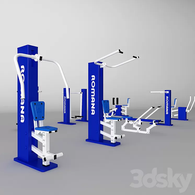 Outdoor Fitness 3D Model