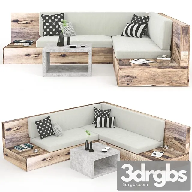 Outdoor furniture 2 3D Model Free