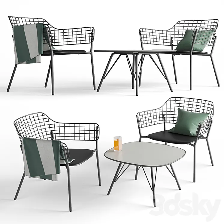 Outdoor furniture Emy Lyze 3D Model Free