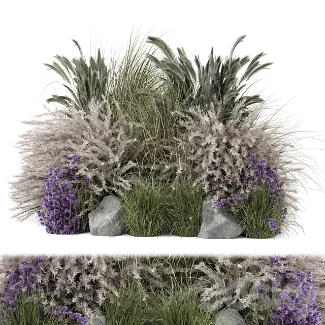Outdoor Garden Set Bush 2564 3D Model