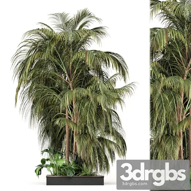 Outdoor garden set bush and tree - garden set 126