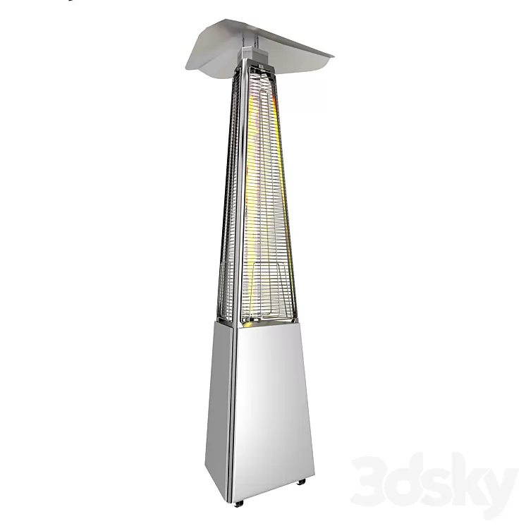 Outdoor gas fireplace Ballu 3D Model Free