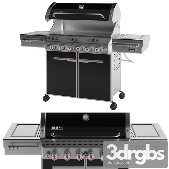 Outdoor gas grill 3D Model Free