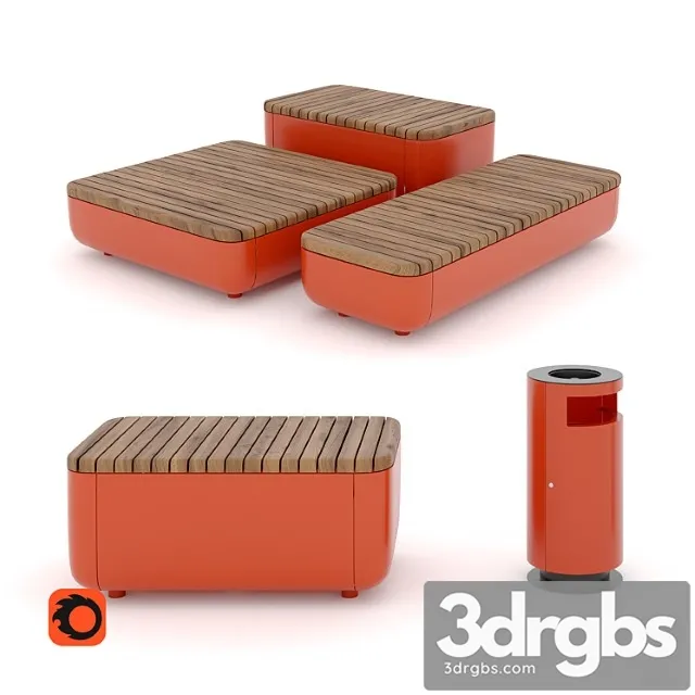 Outdoor kit - stones by vestre 3D Model Free