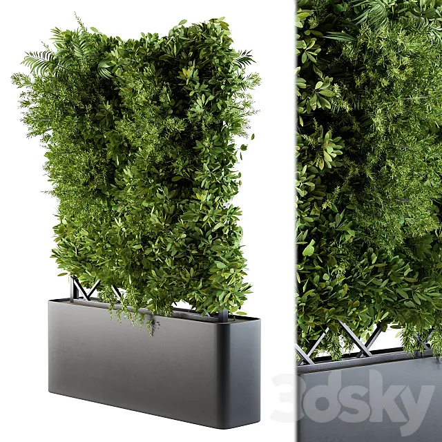 Outdoor Plant Box - Vertical Garden 3DModel