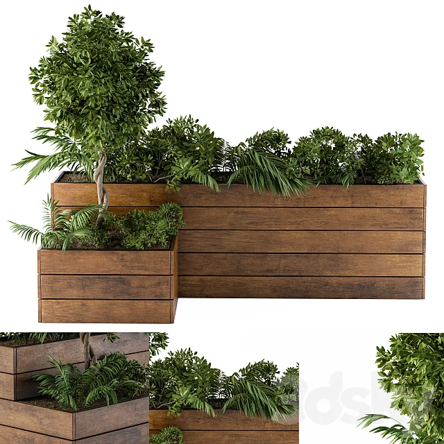 outdoor-plants Flower Box 3D Model