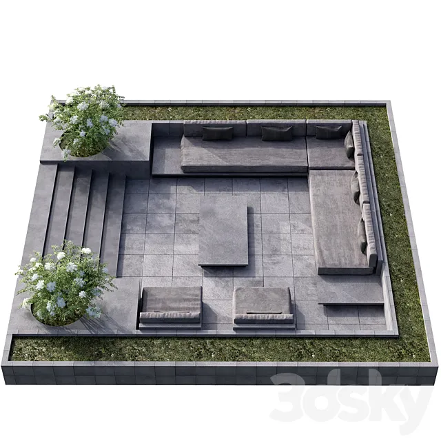 OUTDOOR SITTING AREA NO14 3D Model