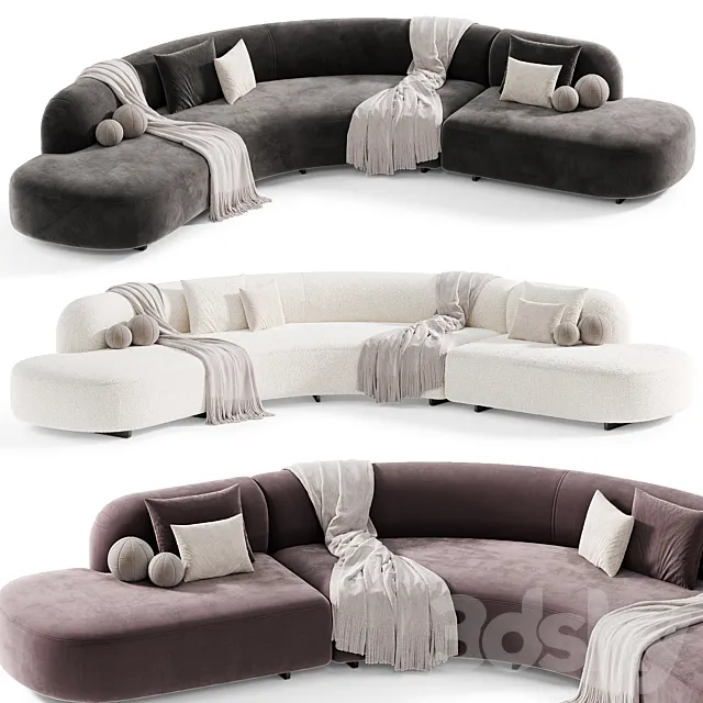 Outdoor Sofa Bjorn L Modern by Eichholtz 3D Model