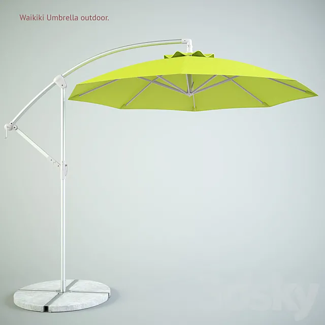 Outdoor Umbrella Room&Board 3D Model