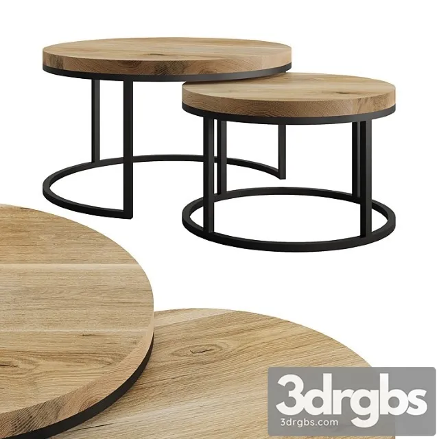 Oval Coffee Table By Mloft 3D Model Free