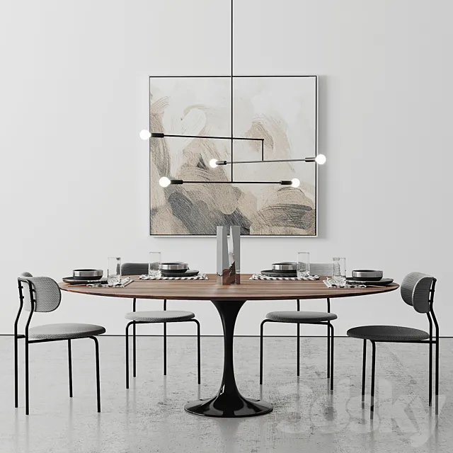 Oval Tulip Dining Table 78 