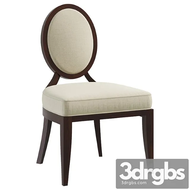 Oval x back dining side chair by bakerfurniture