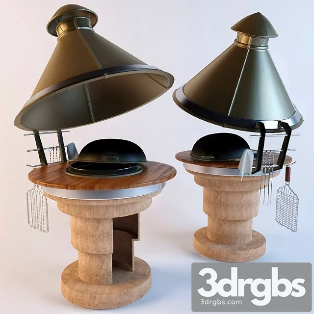 Oven Barbecue Palazzetti Bahama 3D Model Free