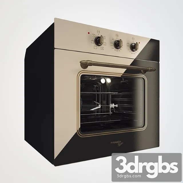 Oven Pyramid F 64 Ivory Rustico 2 3D Model Free
