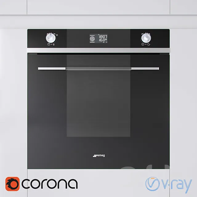 Oven Smeg SF122N 3D Model