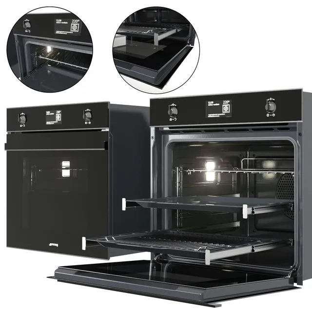 Oven SMEG SF6603NXE 3D Model