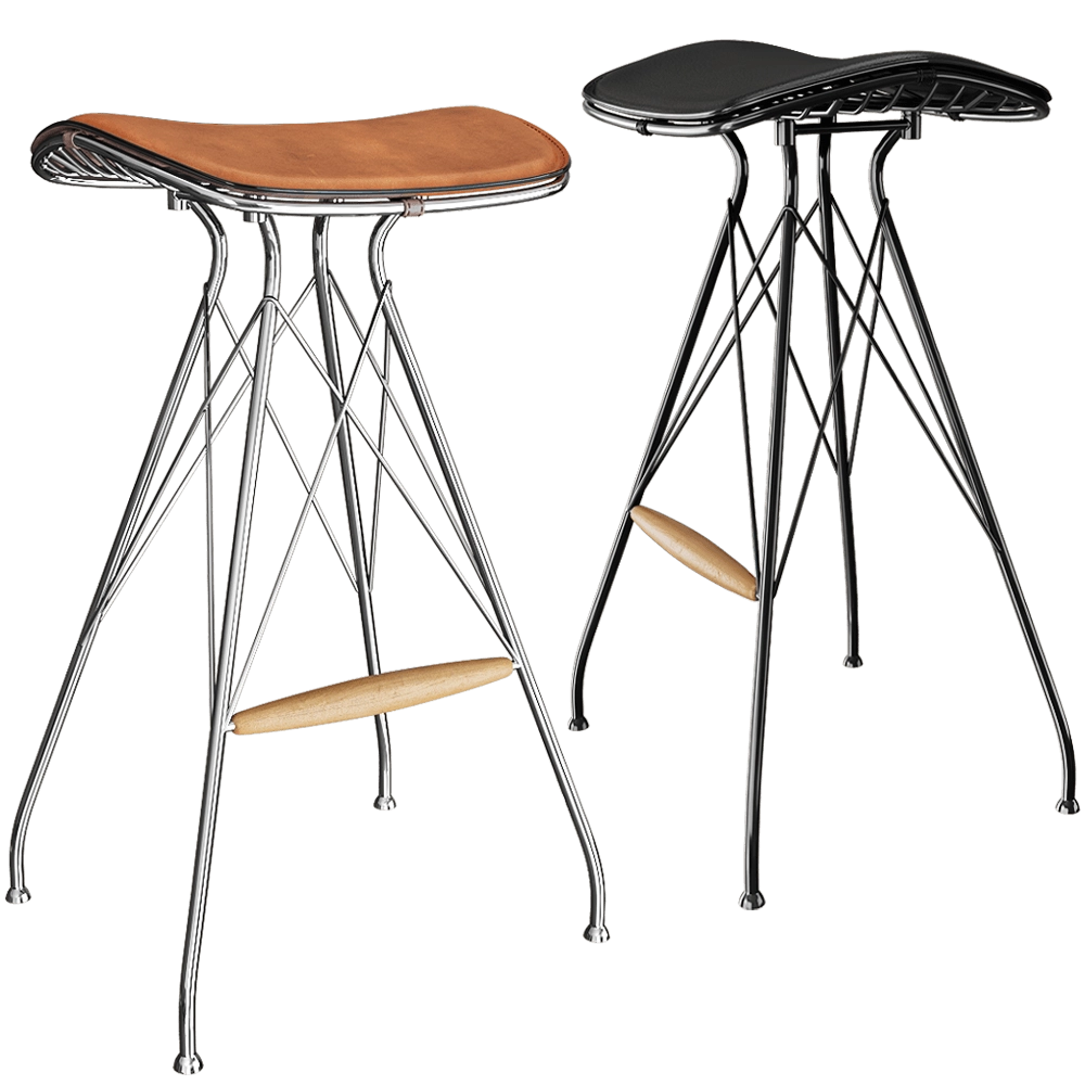 Overgaard & Dyrman - Bar stool Wire 3D Model