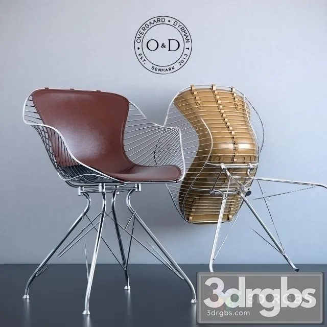 Overgaard Dyrman Wire Dining Chair 3D Model Free