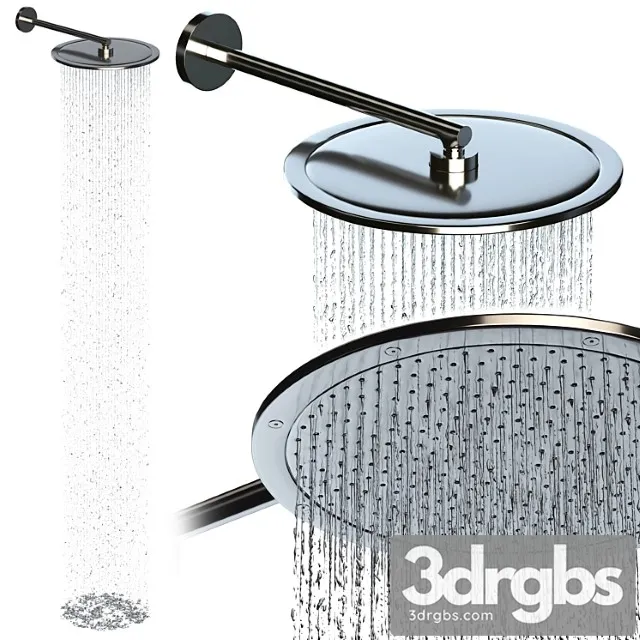 Overhead Shower 350 1 Jet With Shower Arm 3D Model Free