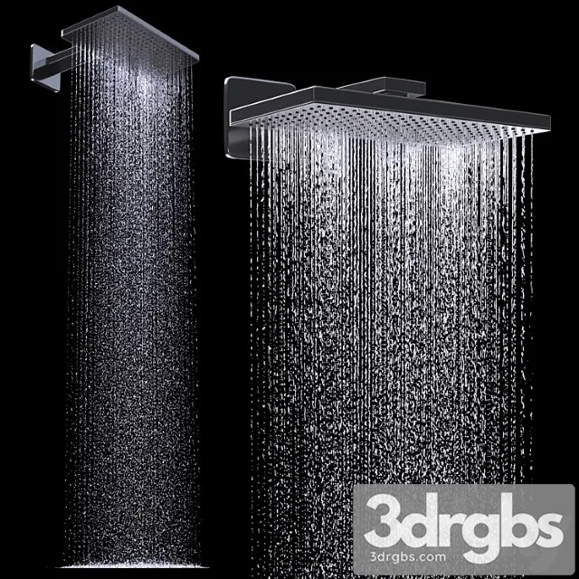 Overhead Shower 460 300 1 Jet 3D Model Free