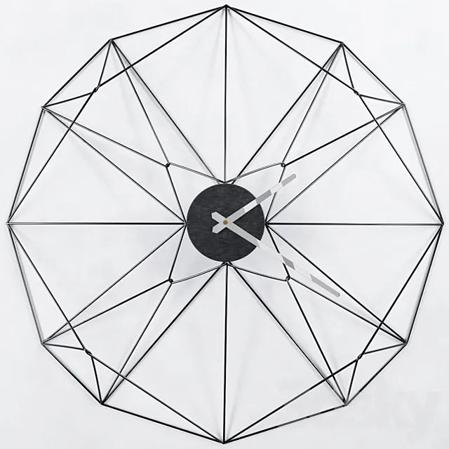 Oversized Gove Wall Clock 3D Model