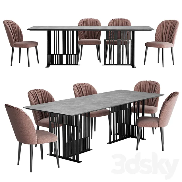 Ovi Chair Solo Table 3D Model