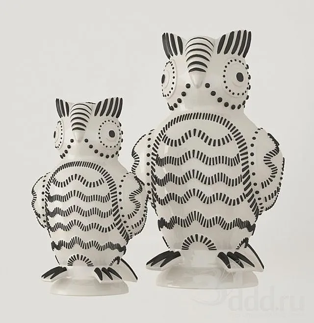 owl ceramic 3D Model