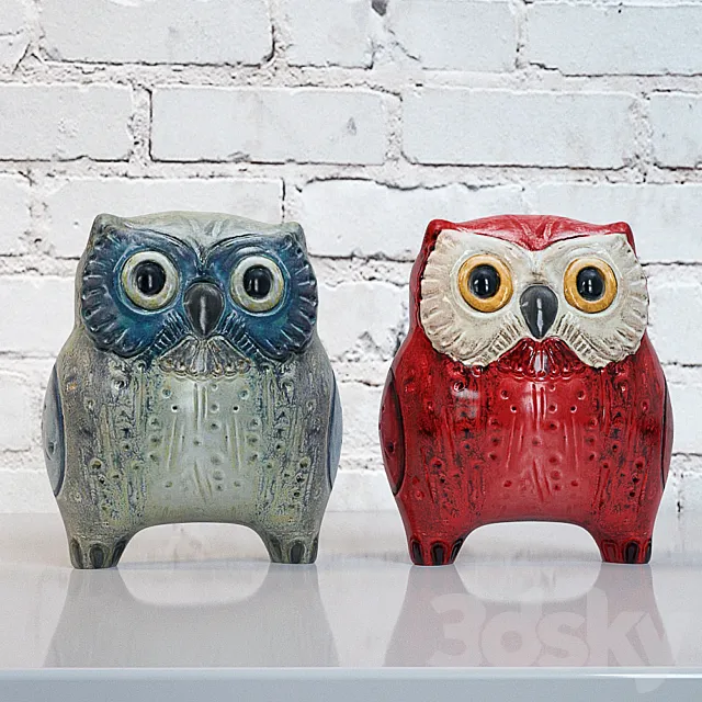 Owls from Lladro 3DModel