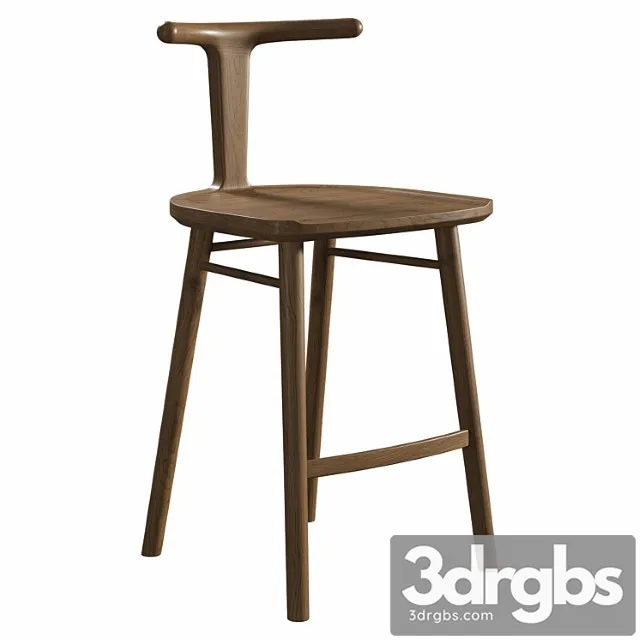 Oxbend Stool 3D Model Free