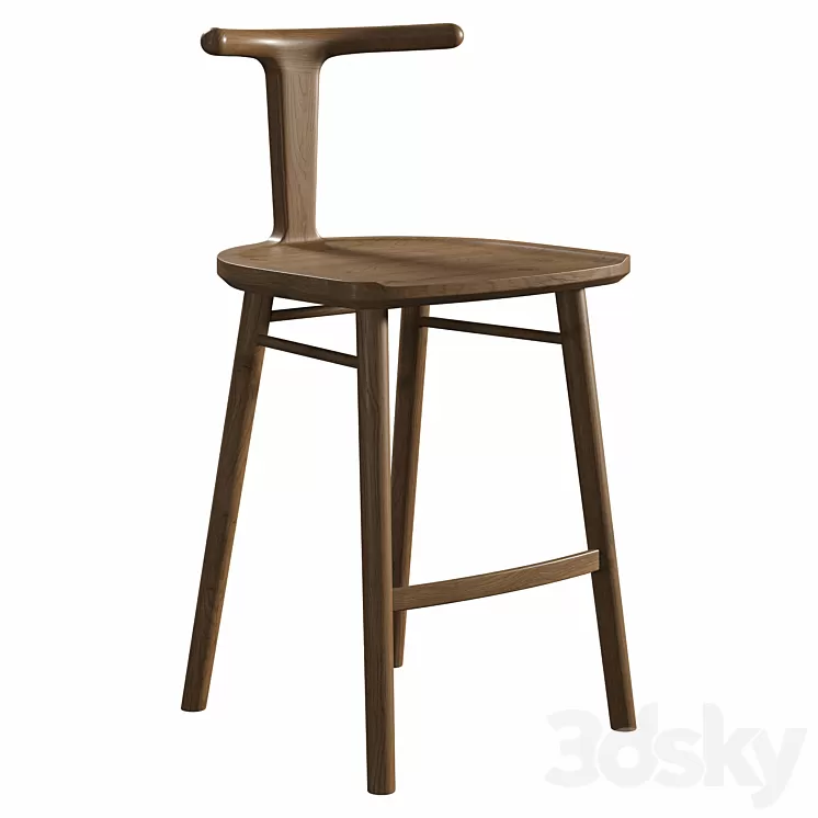 Oxbend Stool 3D Model