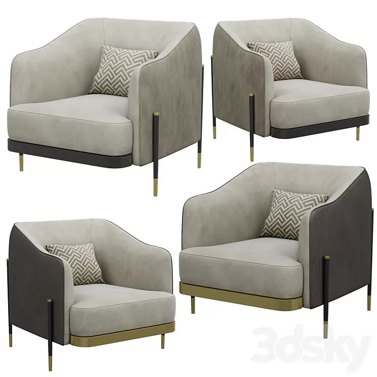 oxford armchair 3D Model