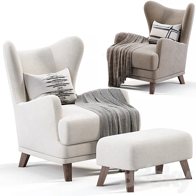 Oxford Armchair By Divan.ru 3D Model